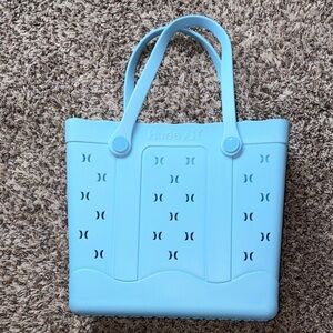 Hurley Baby Blue Silicone Tote Bag